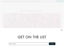 Tablet Screenshot of annmariecoolick.com
